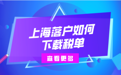 上海落户申请离不开税单缴纳，如何在电脑上下载历年税单